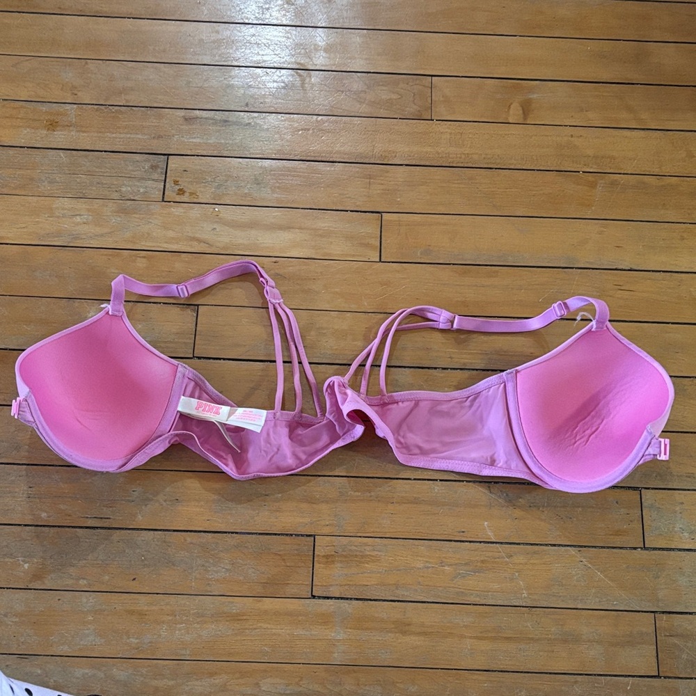 PINK Victoria's Secret Soft Pink Padded Wear Everywhere push up Bra - Picture 2 of 6